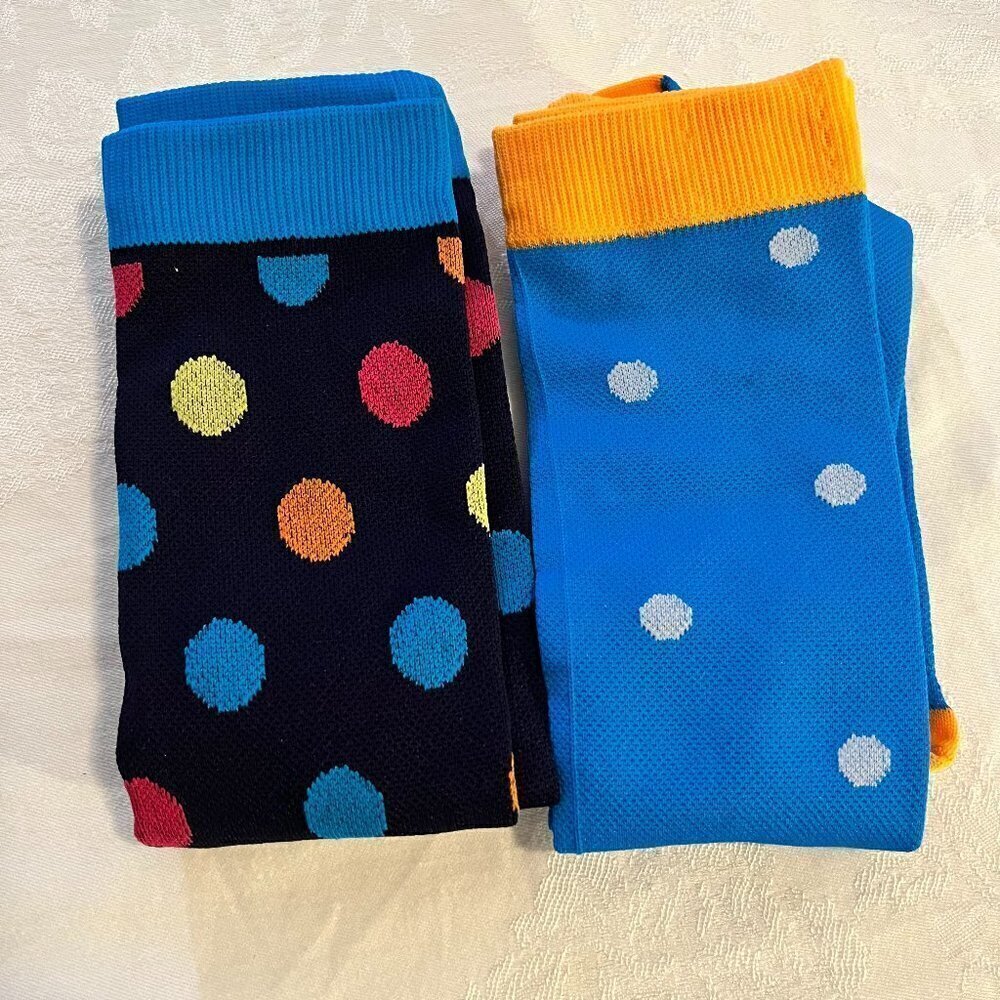 Fun Polka Dot Socks, 2 Pair, NWOT